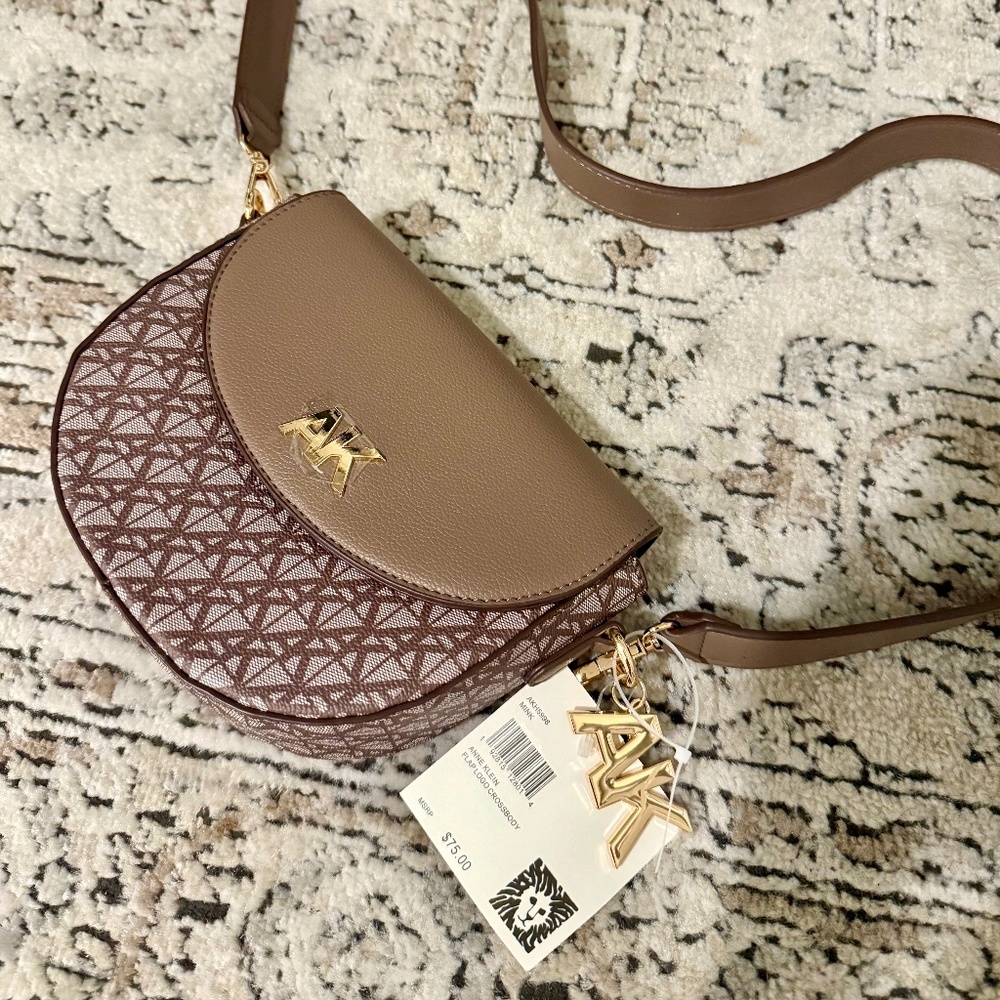 Brand New Anne Klein Crossbody Bag With Adjustable Strap